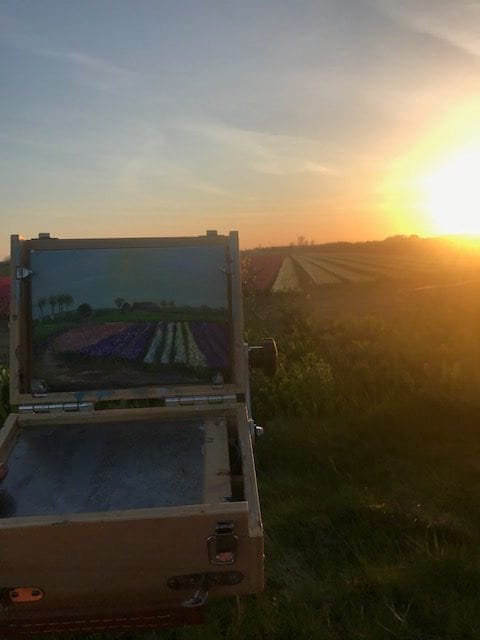 leer stap voor stap een landschap schilderen