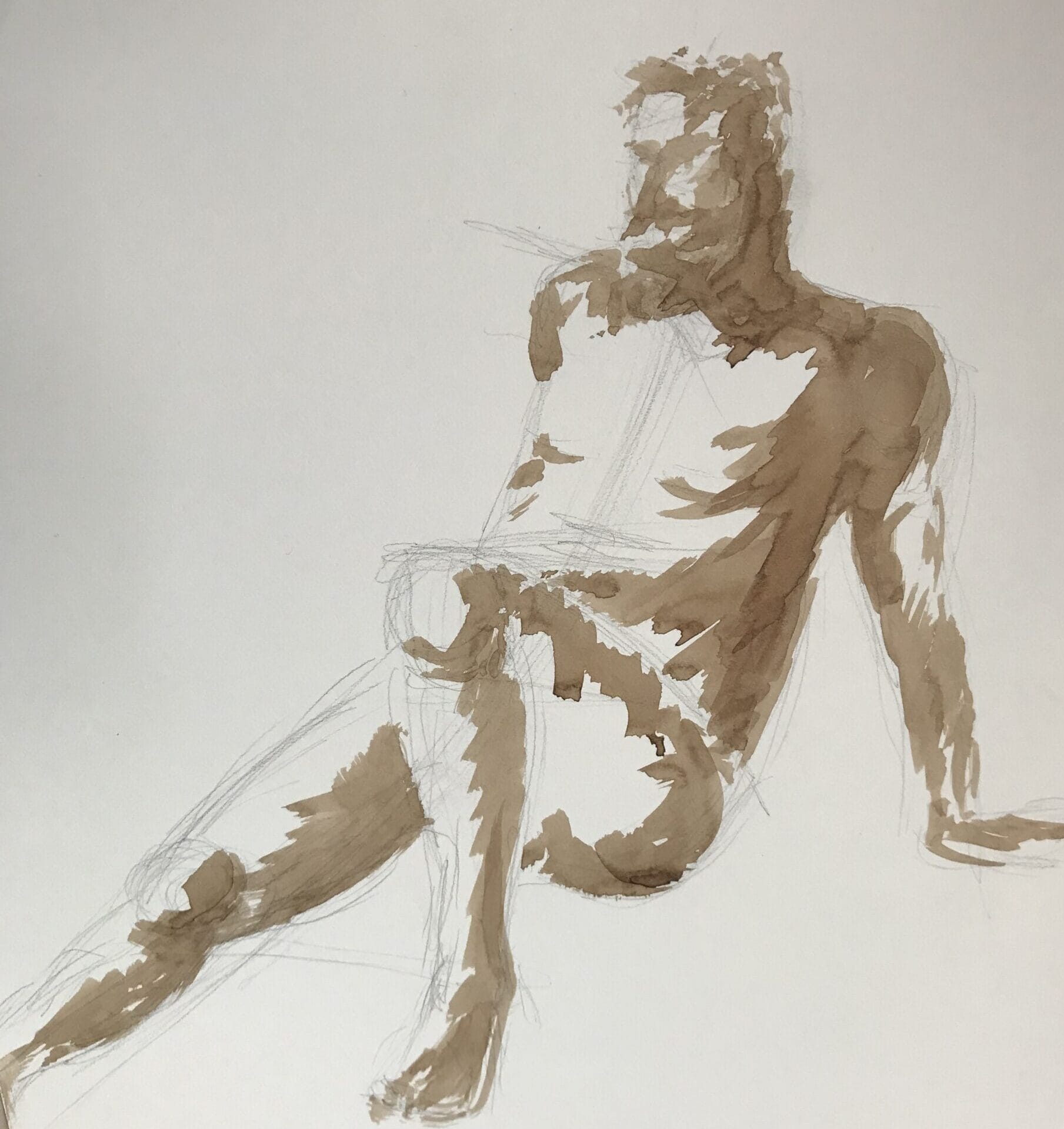 leer stap voor stap naaktmodel schilderen